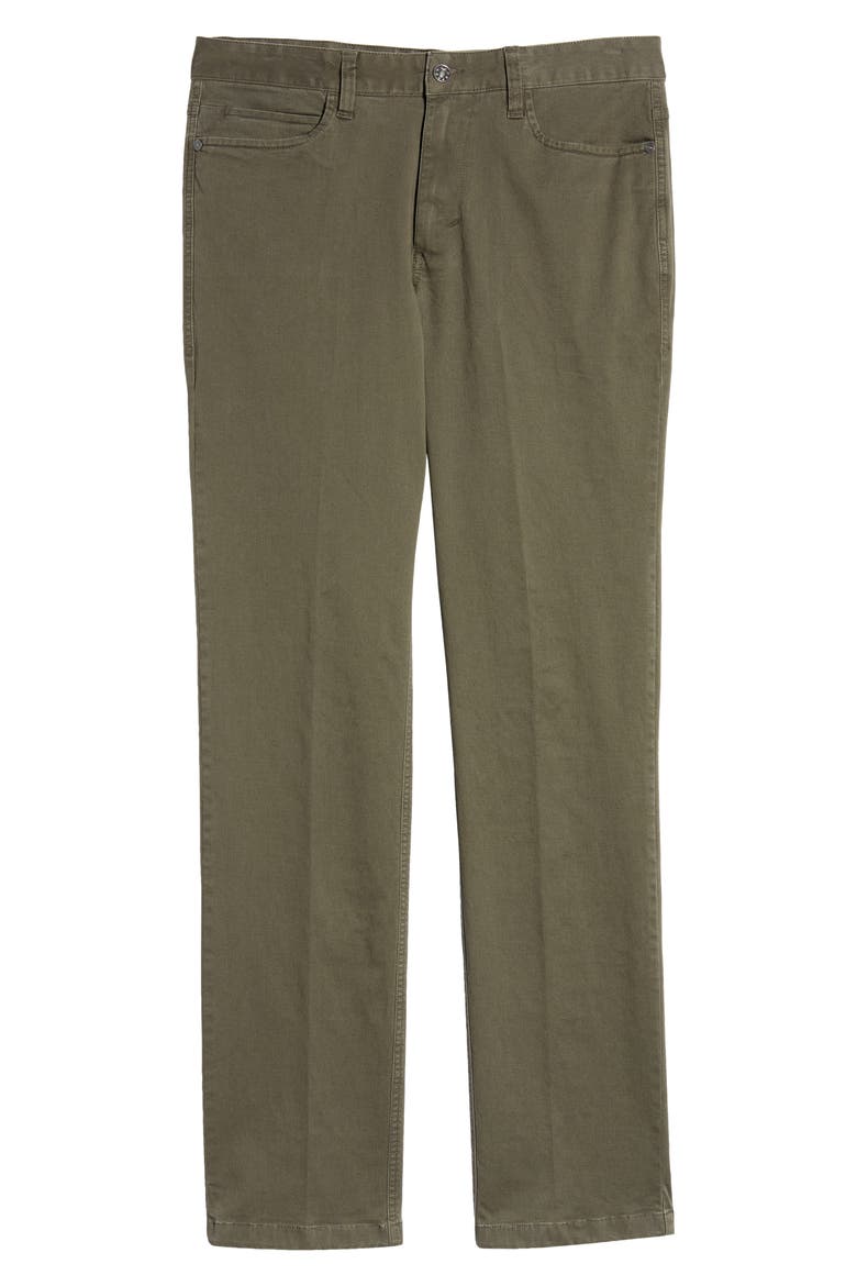 Stretch Comfort 5-Pocket Pants, Alternate, color, DARK MOSS