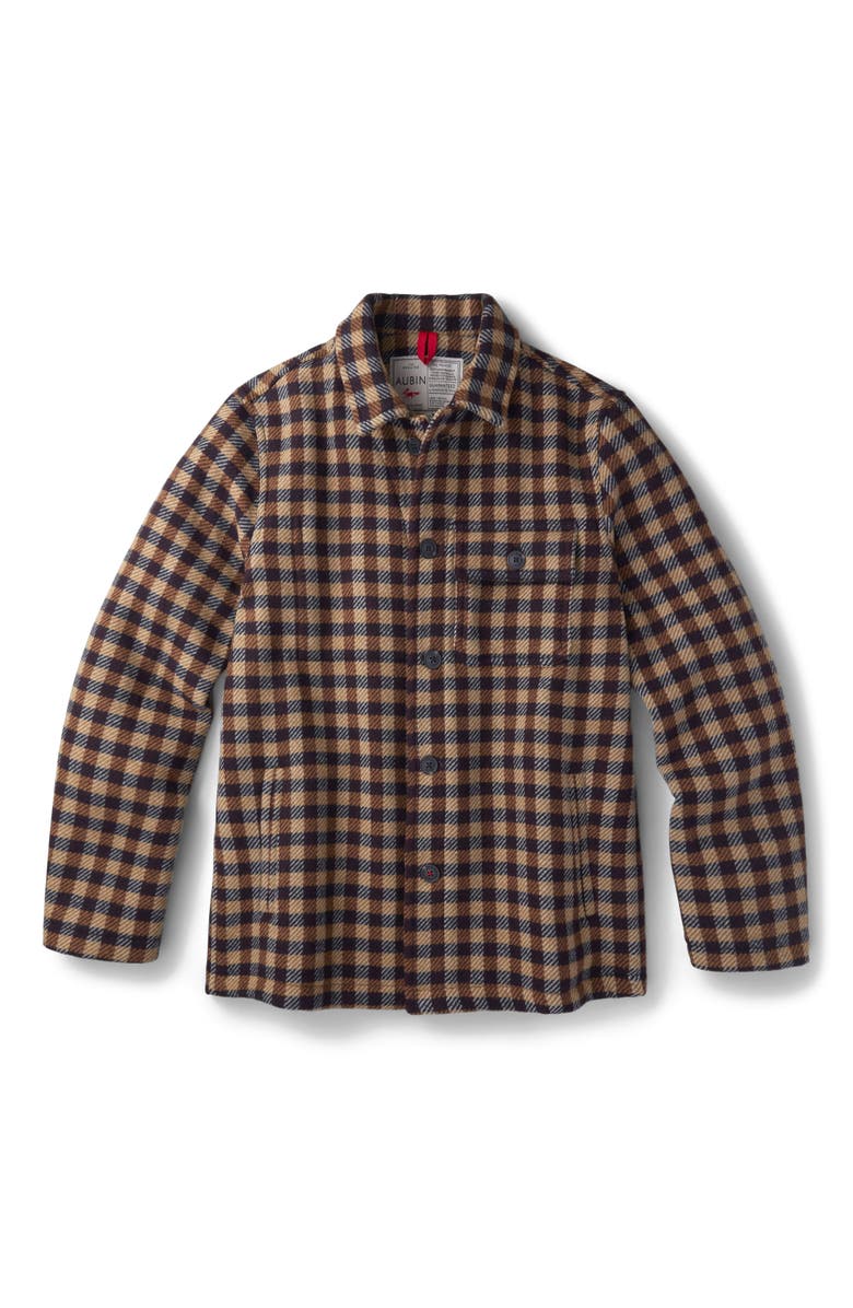 Aubin Nettleham Shirt Jacket, Alternate, color, Brown Gingham