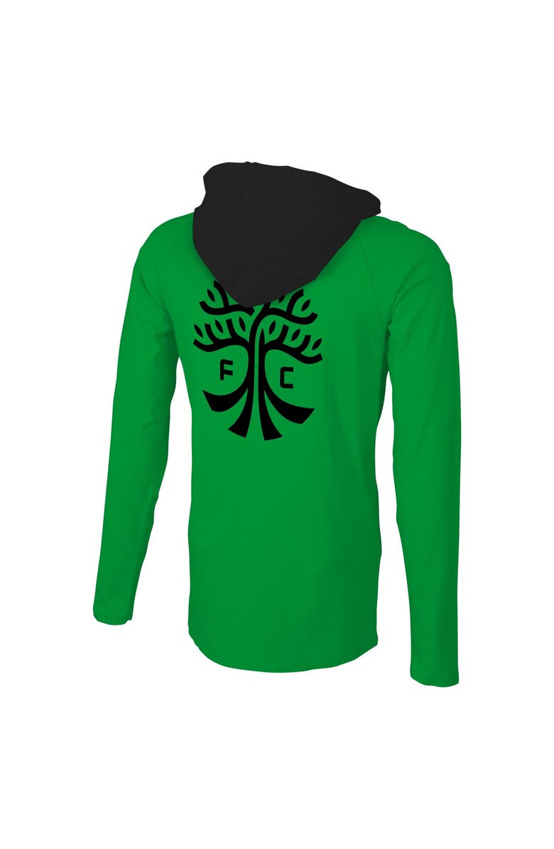 Stadium Essentials Men's Stadium Essentials Green Austin FC Tradition Raglan Hoodie Long Sleeve T-Shirt, Alternate, color, Green