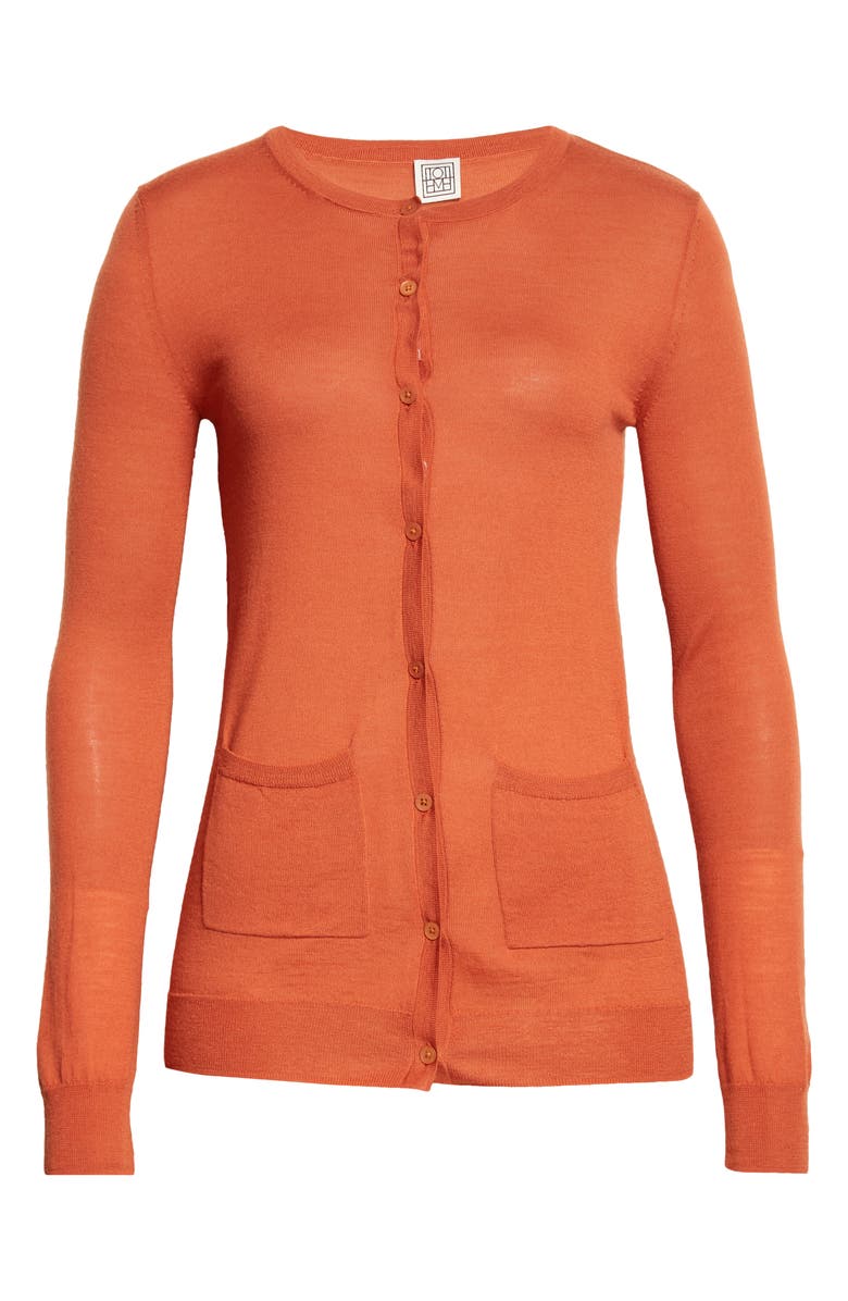 TOTEME Merino Wool Cardigan, Alternate, color,