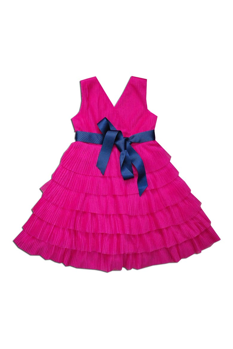 Kids' Tiered Tulle Dress, Main, color, PINK