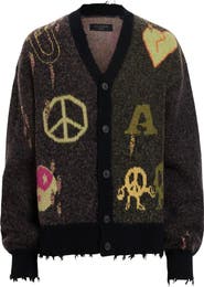 AllSaints Emotive Cotton Blend Cardigan