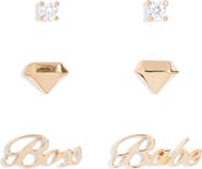 AJOA Slaybelles Set of 3 Stud Earrings