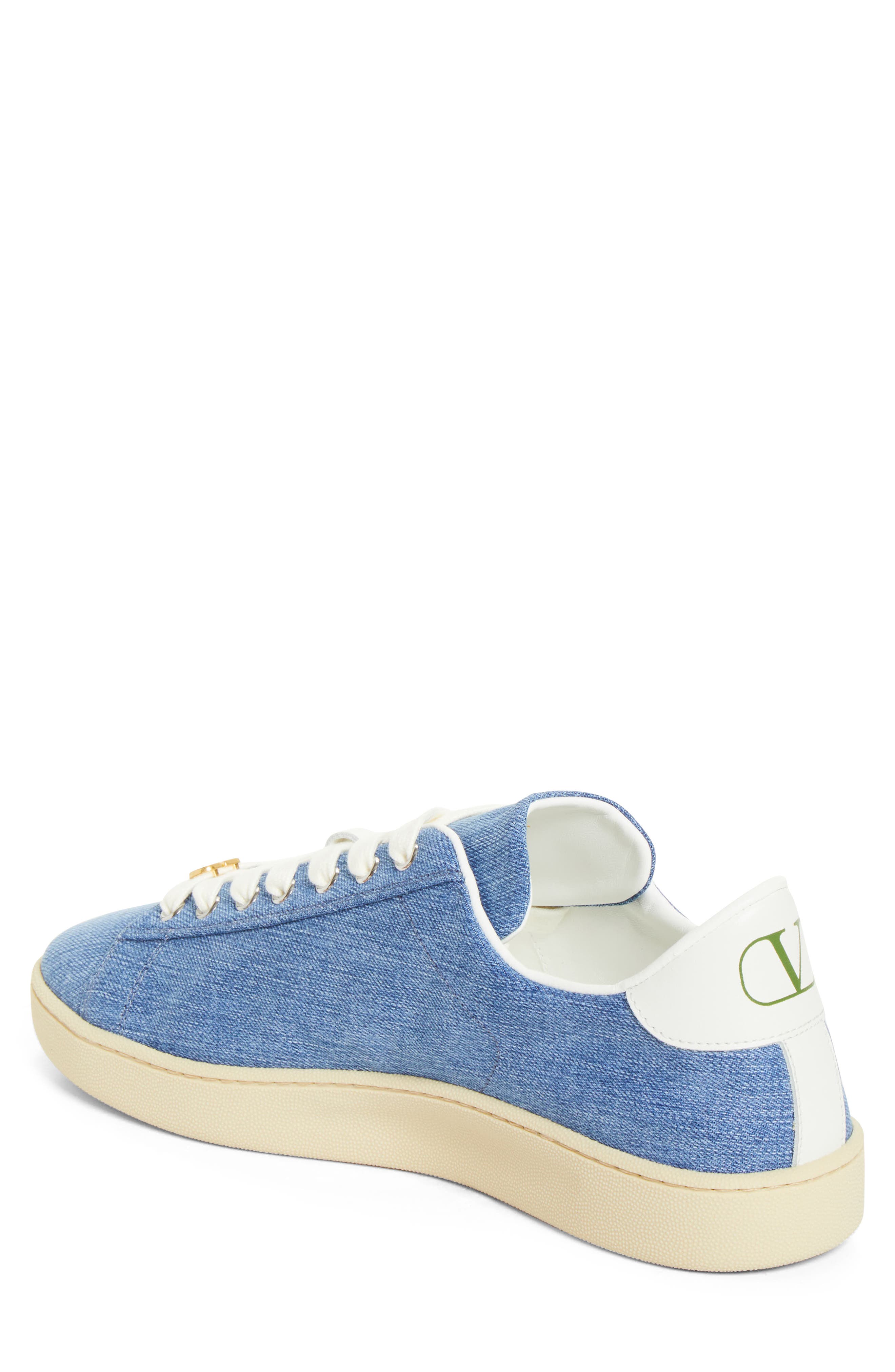 Valentino Garavani Royco Denim Low Top Sneaker, Alternate, color, Blue Multi