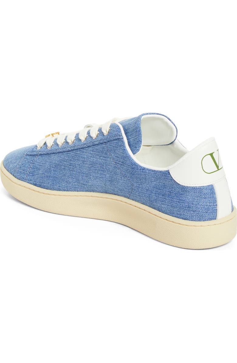 Valentino Garavani Royco Denim Low Top Sneaker, Alternate, color, Blue Multi