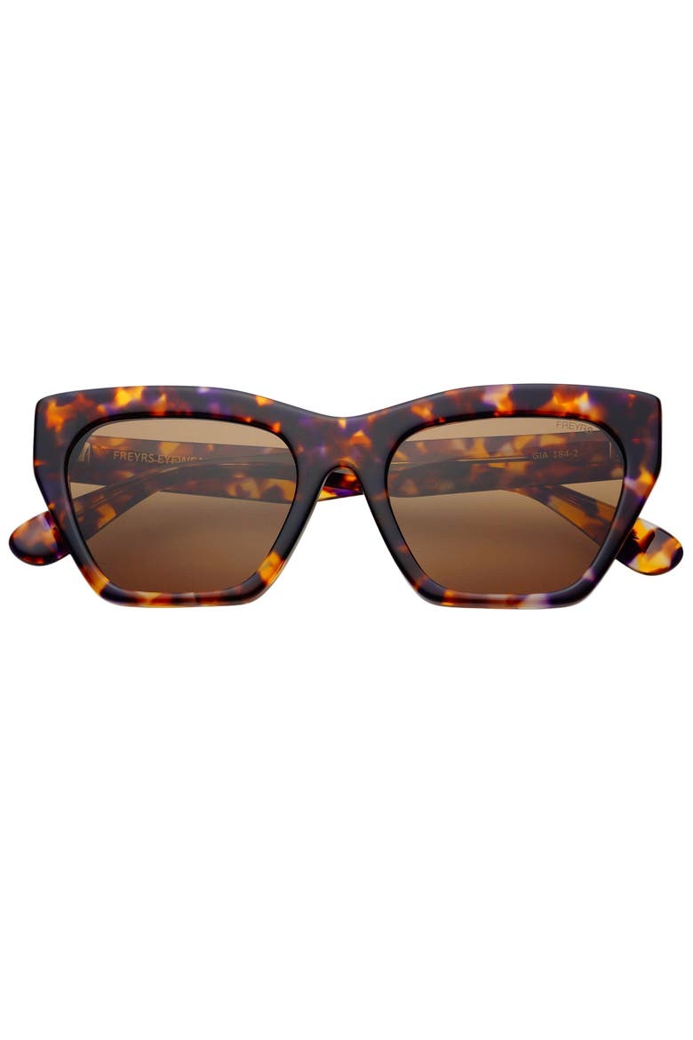 Gia Cat Eye Sunglasses, Main, color, Tortoise