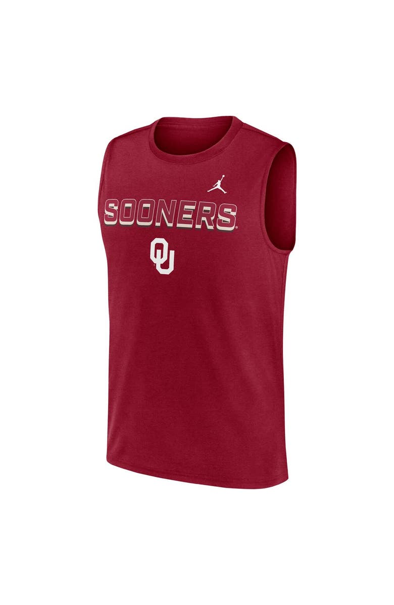 Jordan Brand Men's Jordan Brand Crimson Oklahoma Sooners Primetime Tricode Legend Performance Tank Top, Alternate, color, Crimson
