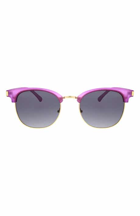 Hurley 52mm Retro Half Rim Sunglasses