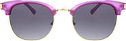Hurley 52mm Retro Half Rim Sunglasses