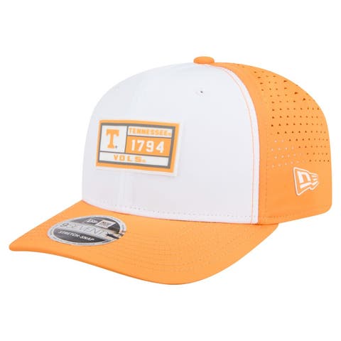 Men's New Era White/Tennessee Orange Tennessee Volunteers Perforated Patched 9SEVENTY Adjustable Hat