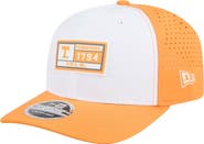 New Era Men's New Era White/Tennessee Orange Tennessee Volunteers Perforated Patched 9SEVENTY Adjustable Hat