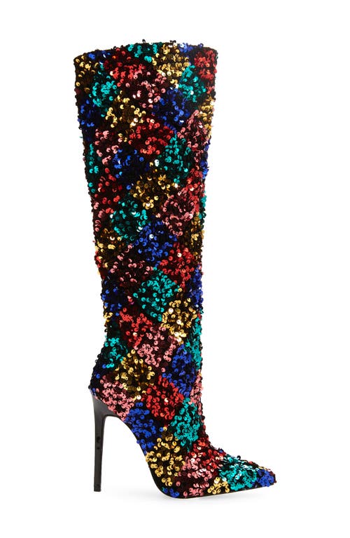 AZALEA WANG AZALEA WANG JIMENA SEQUIN STILETTO BOOT 
