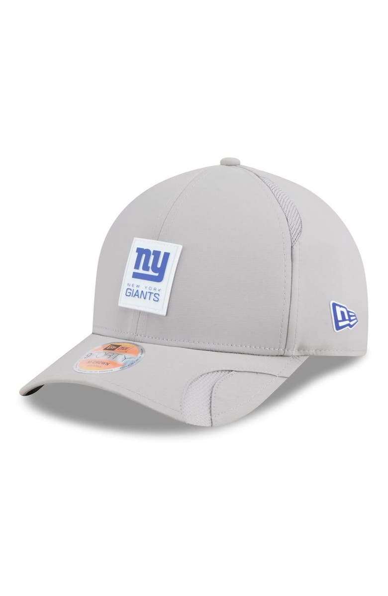 New Era Men's New Era Gray New York Giants 2025 Sideline M-Crown 9FORTY Adjustable Hat, Main, color, Gray