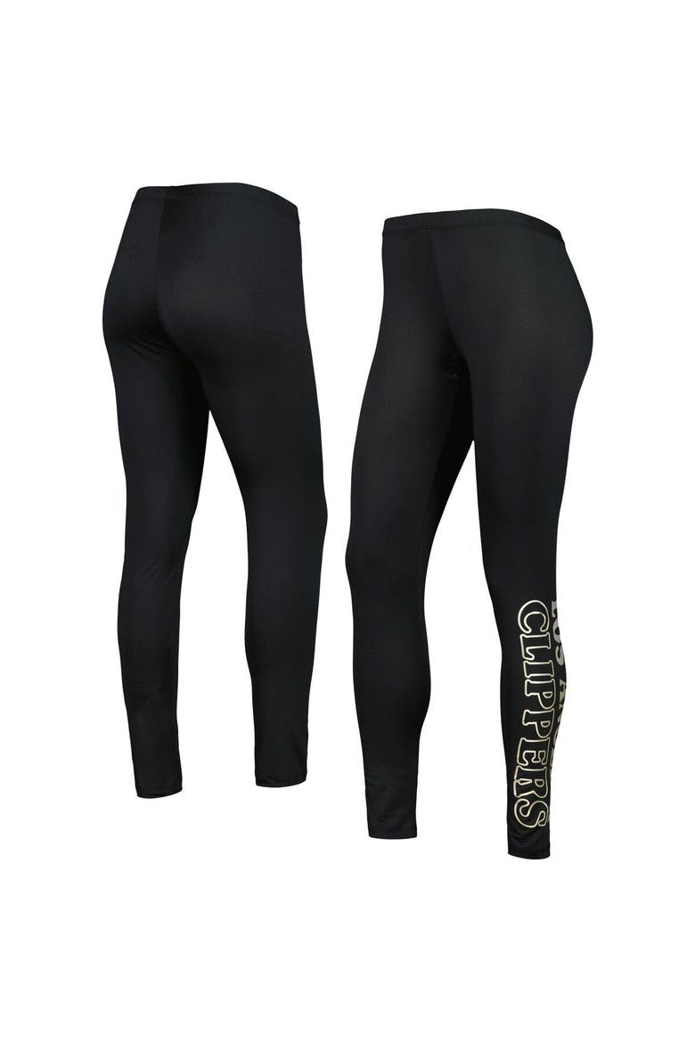 Women's G-III 4Her by Carl Banks Black LA Clippers Stadium Leggings, Main, color, Black