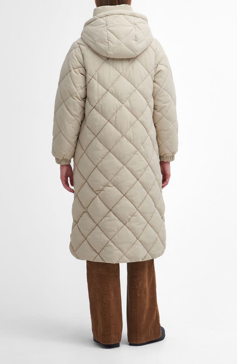 Barbour Kirkton Longline Puffer Coat, Alternate, color, Oatmeal/ Ancient
