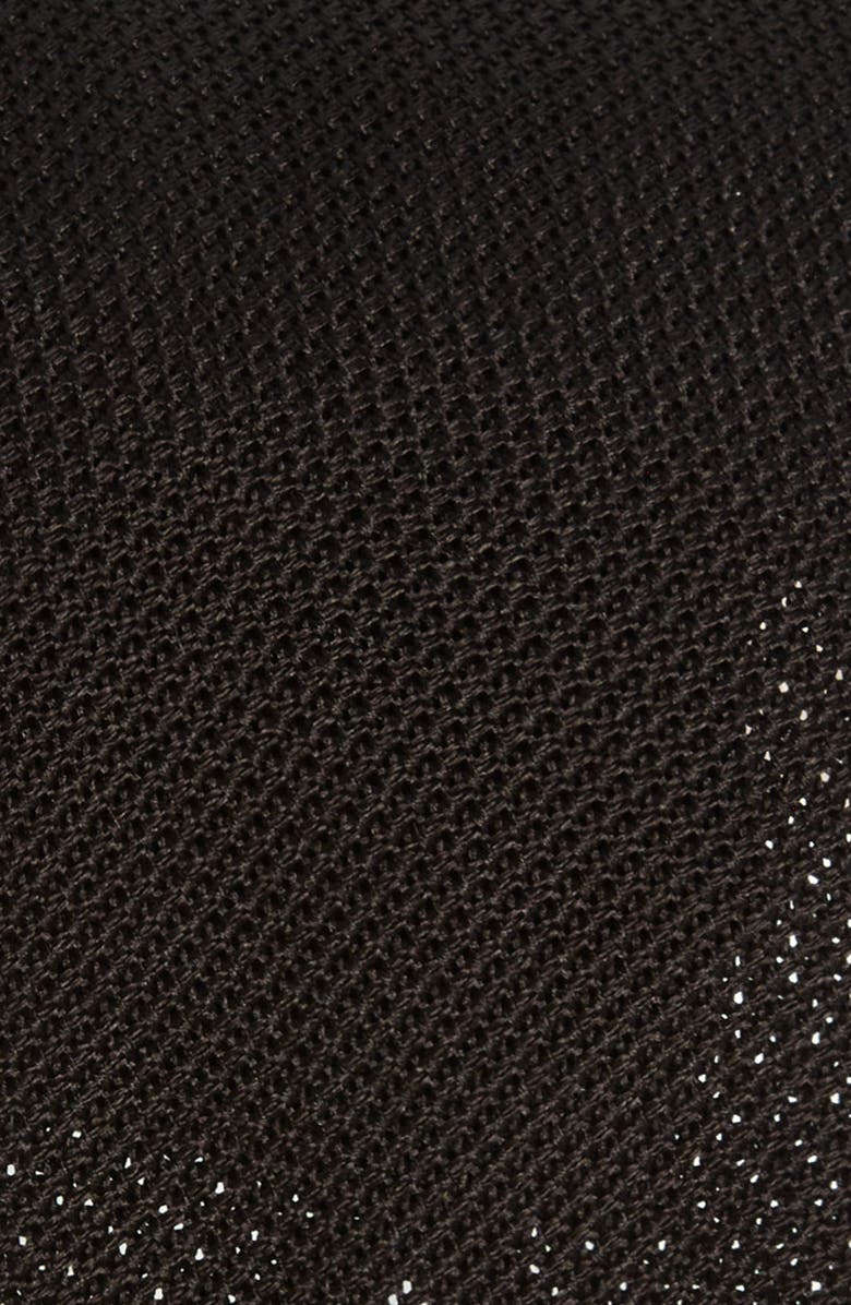 Thom Sweeney Silk Grenadine Tie, Alternate, color, Black