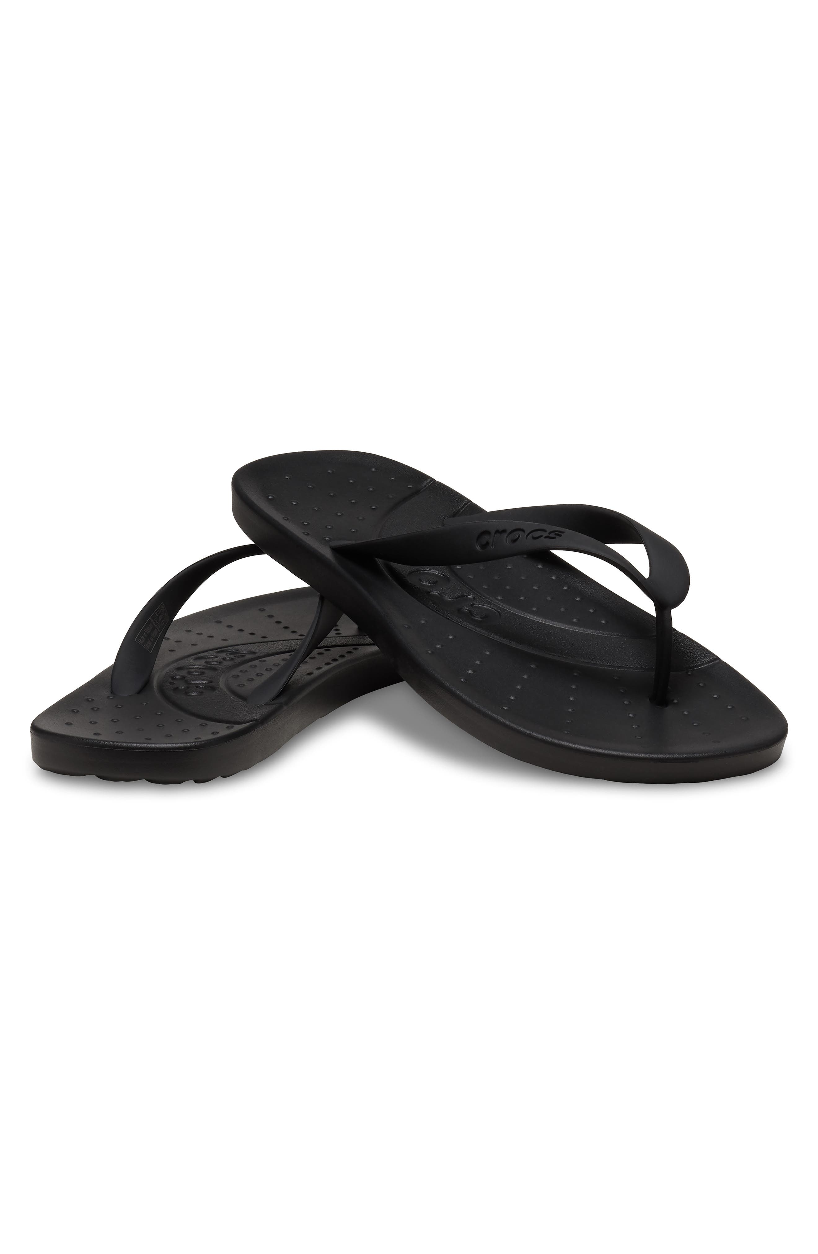 CROCS Gender Inclusive Flip Flop Sandal, Alternate, color, Black
