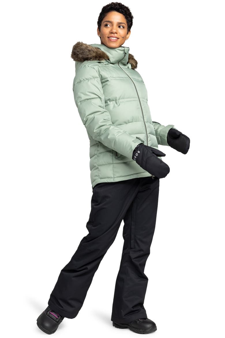Quinn Insulated Puffer Coat with Removable Faux Fur Trim, Alternate, color, GJN0