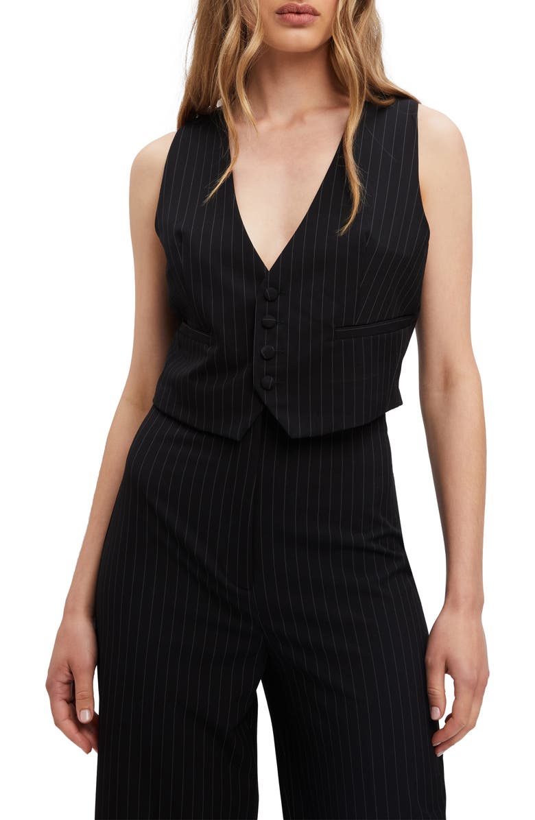 Bardot Callista Pinstripe Vest, Main, color,