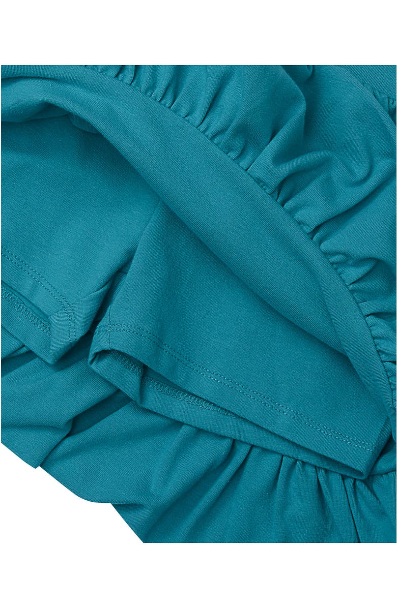 Lands' End Girls Bubble Skort, Alternate, color, Baltic Teal