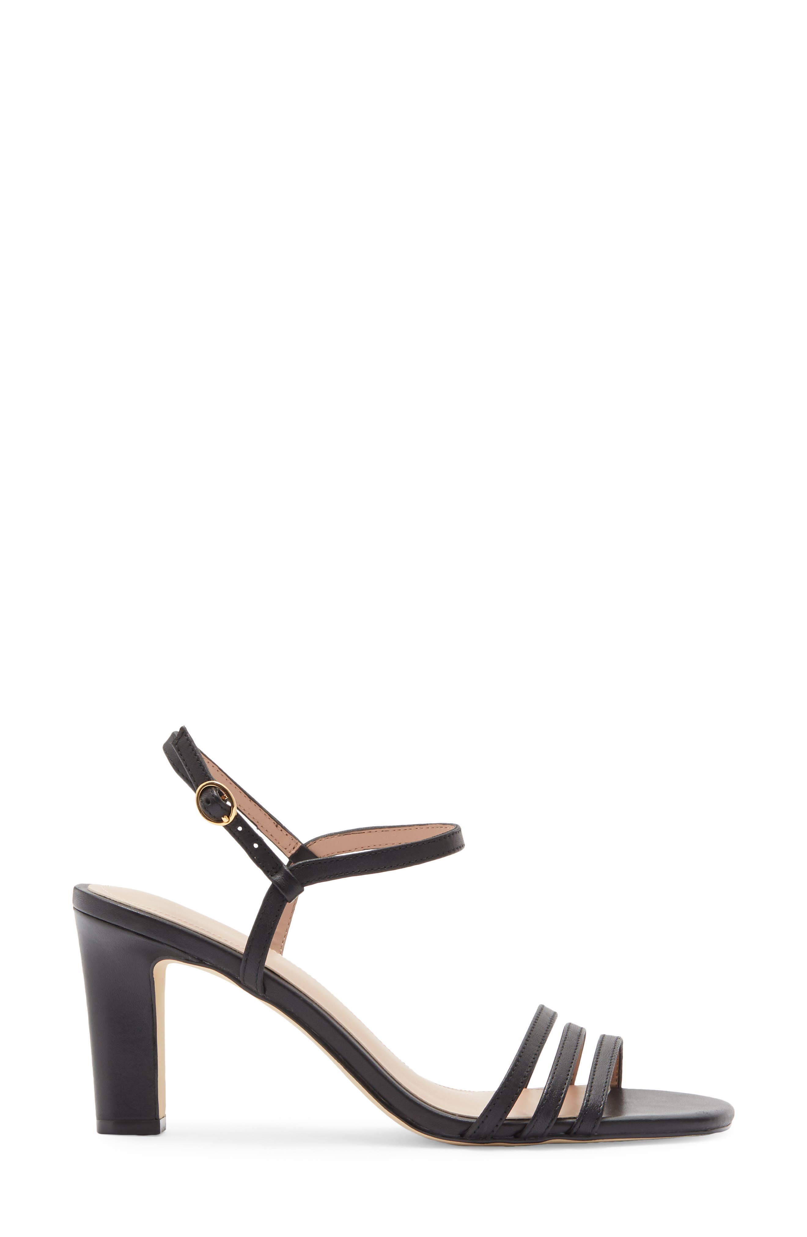 Cole Haan Michelina Strappy Sandal, Alternate, color, Black Leather
