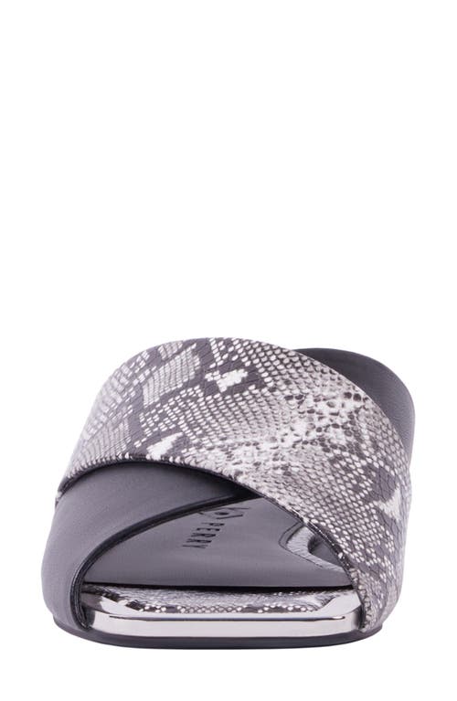 Katy Perry The Checked In Slide Sandal In Black