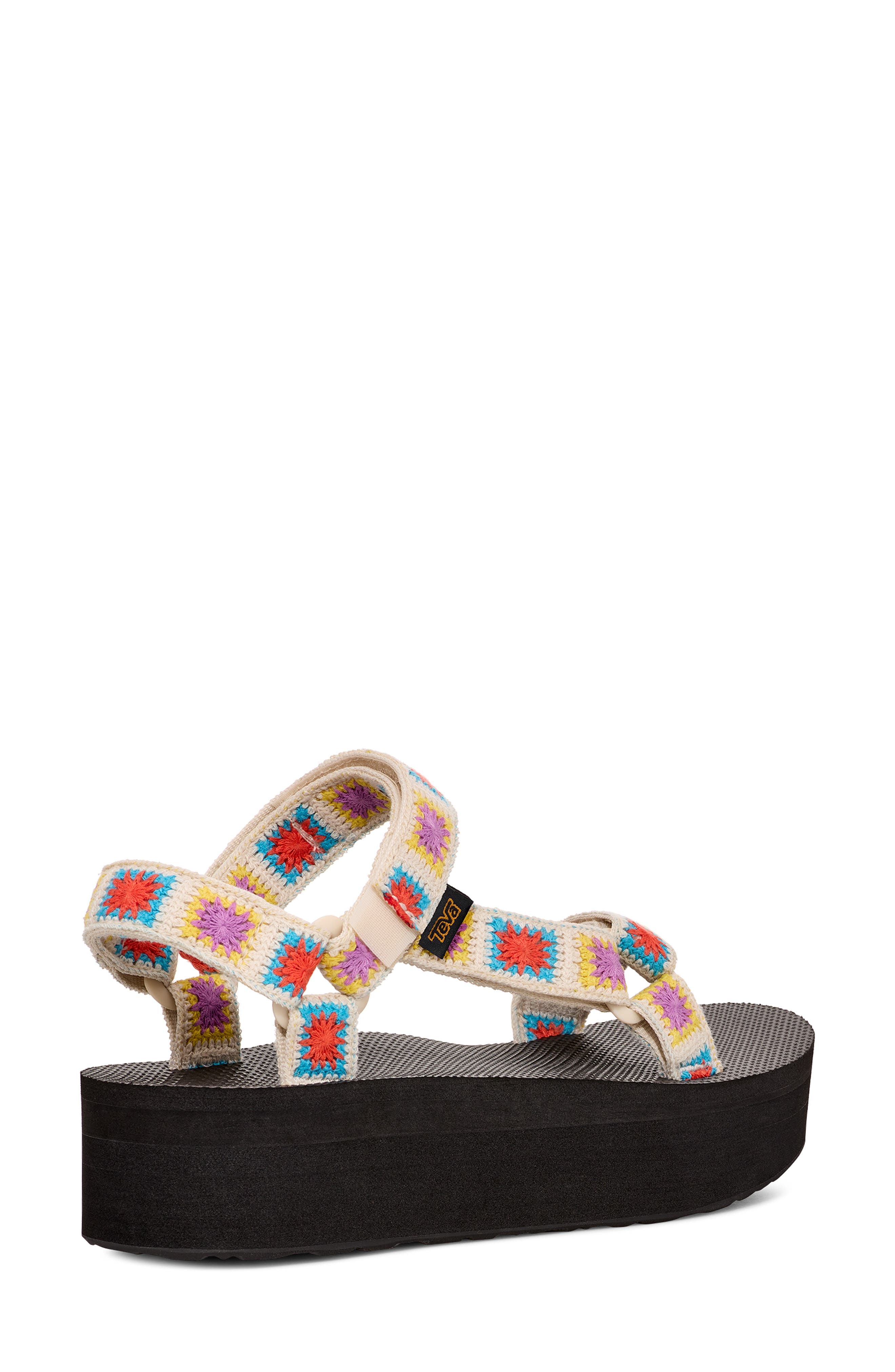Teva Universal Crochet Flatform Sandal, Alternate, color, Explore