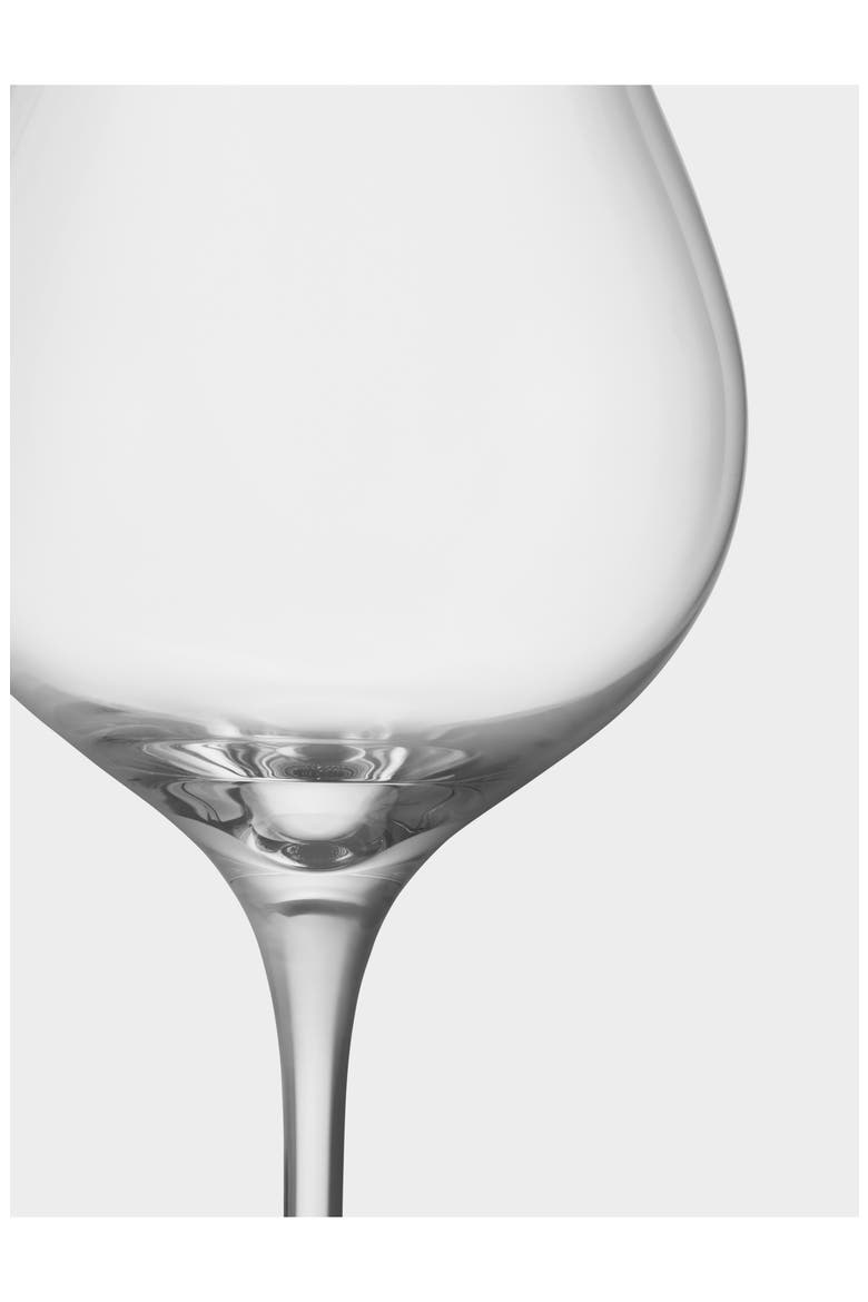 More Set of 4 Pinot Wine Glasses, Alternate, color, CLEAR