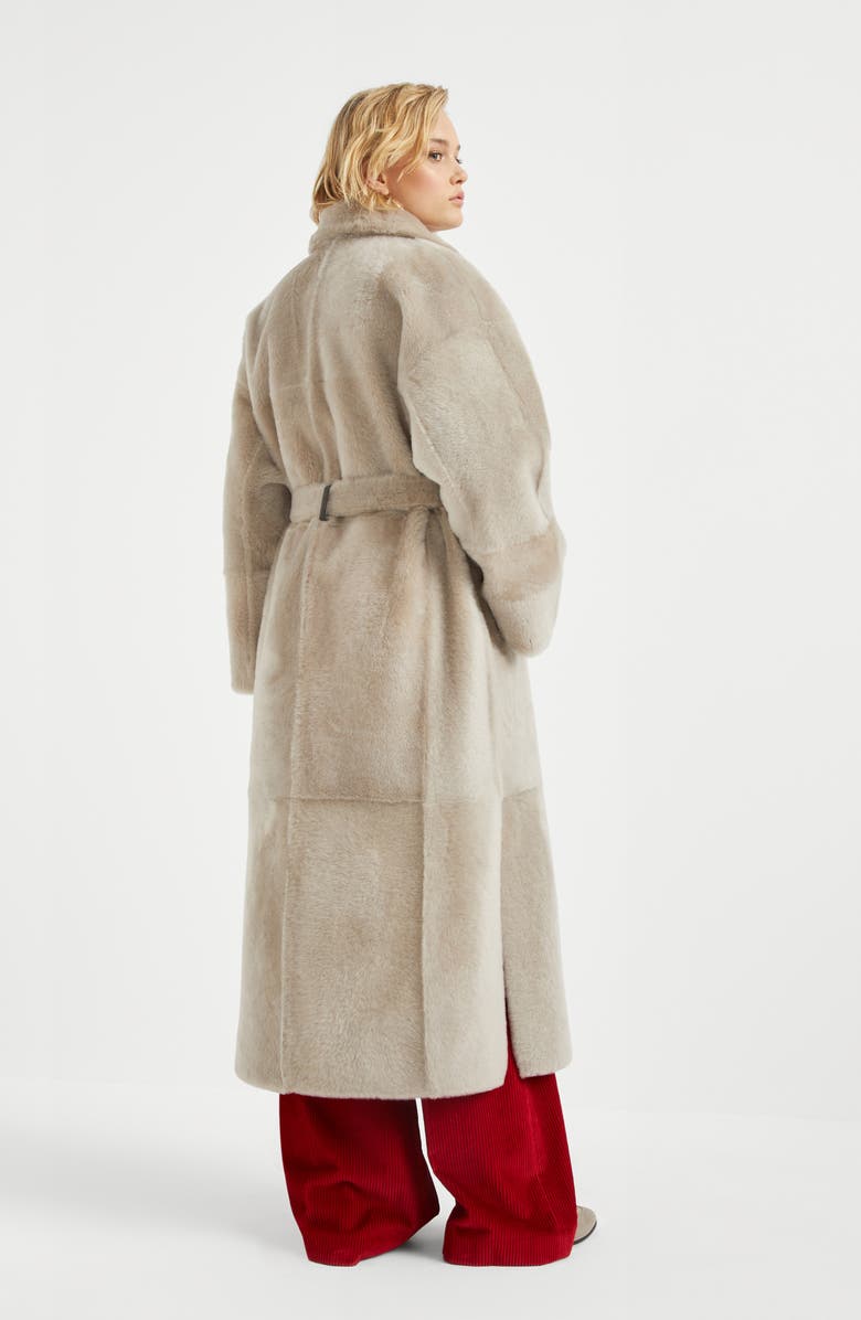 Brunello Cucinelli Shearling reversible coat, Alternate, color, 