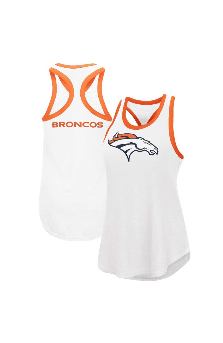 G-III 4HER BY CARL BANKS Women's G-III 4Her by Carl Banks White Denver Broncos Tater Tank Top, Alternate, color, 