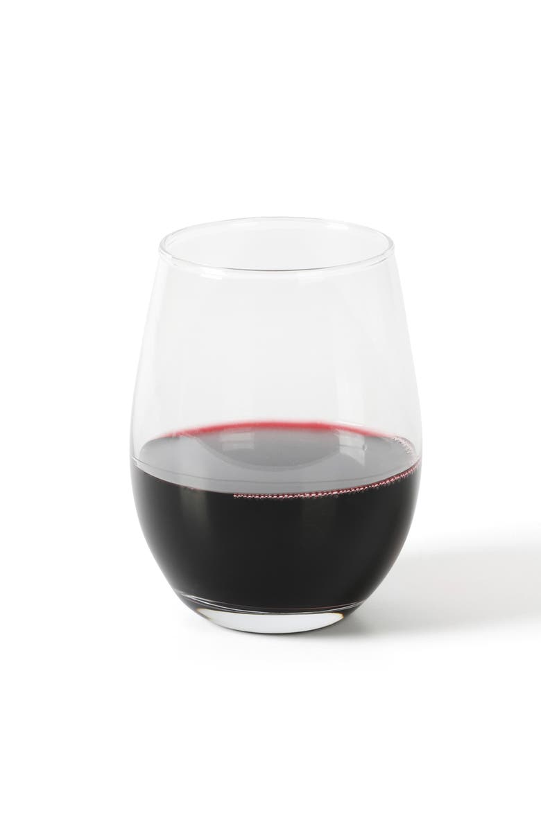 MARTHA STEWART Farrow 4-Pack 18 oz Stemless Wine Glasses, Alternate, color, Multicolor