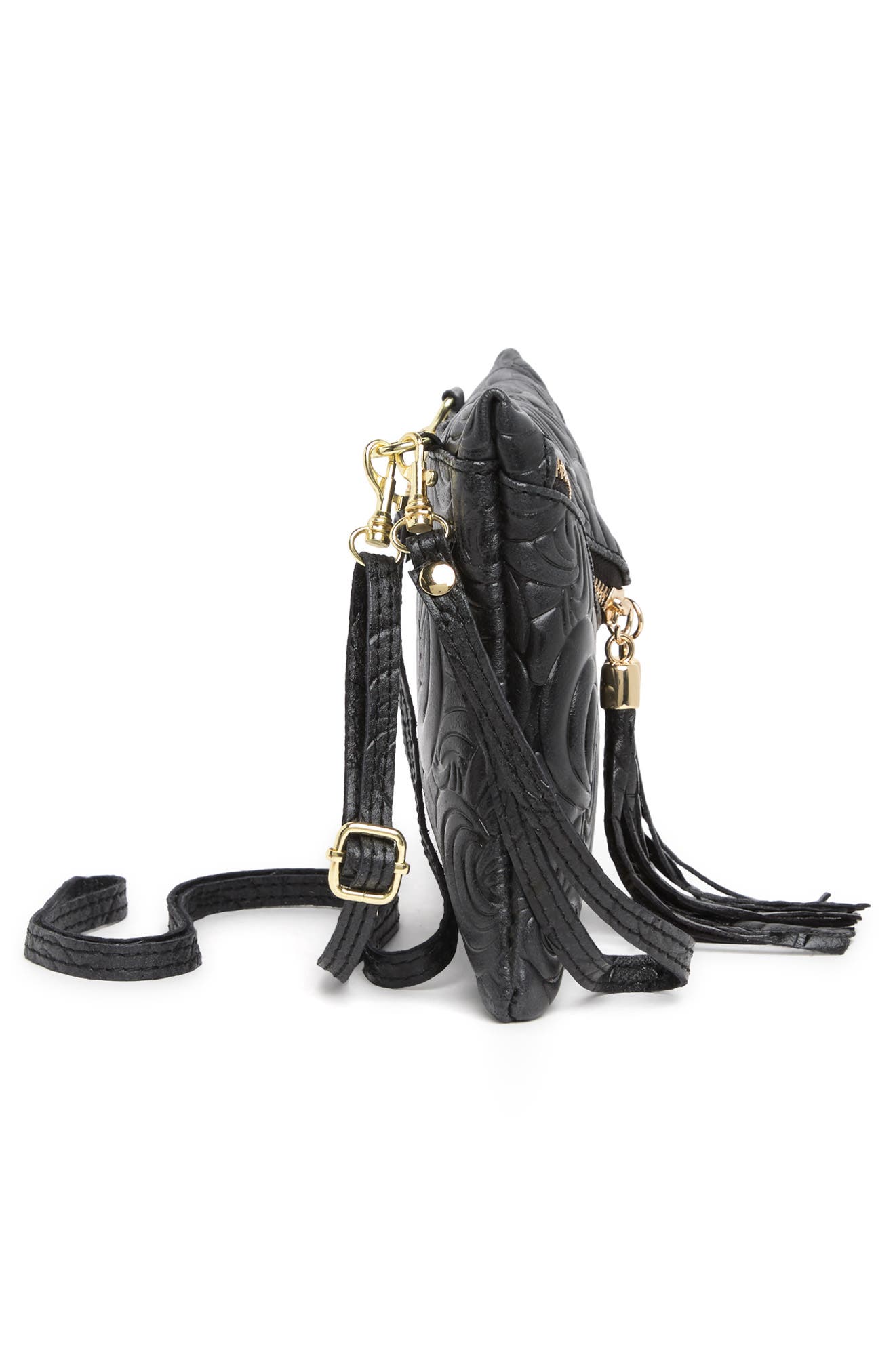 LISA MINARDI Fringe Leather Crossbody Clutch | Nordstromrack