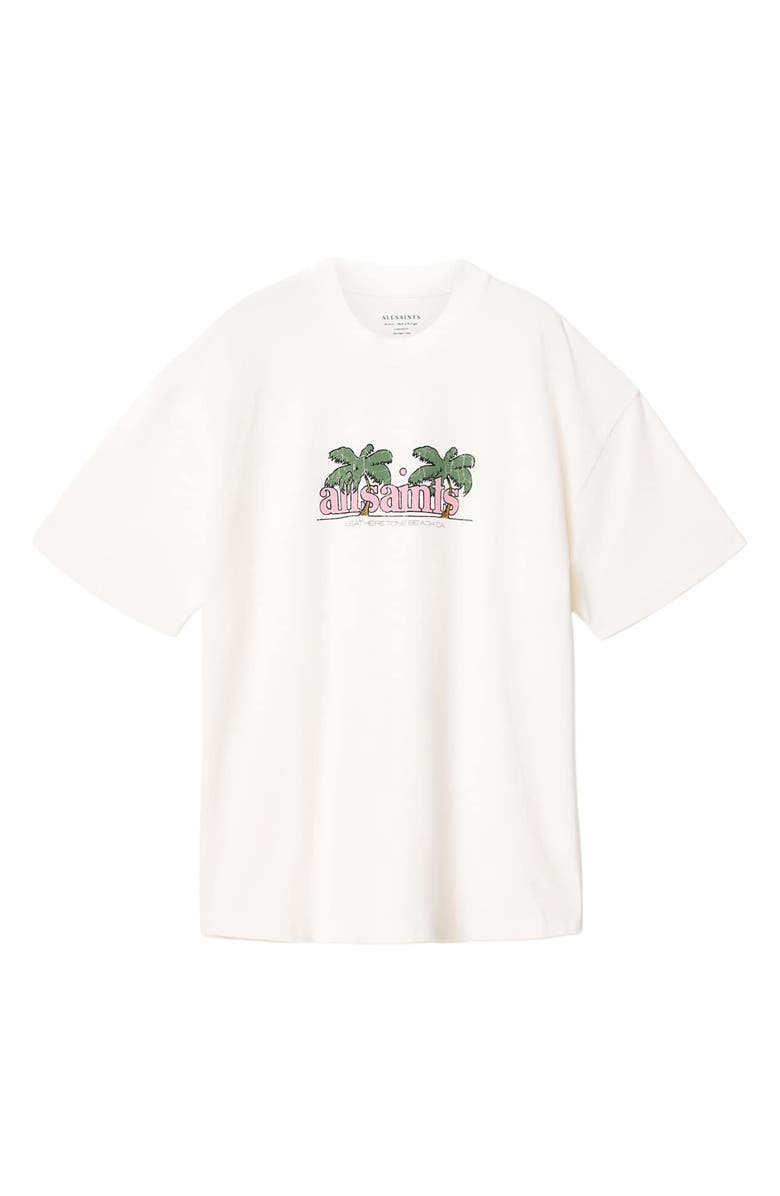 AllSaints Troppo Graphic T-Shirt, Alternate, color, Chalk White