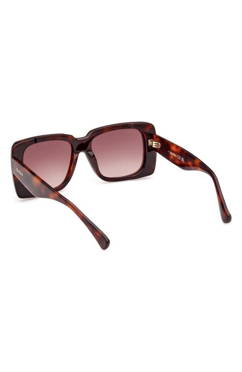 Max Mara 53mm Rectangular Sunglasses In Brown