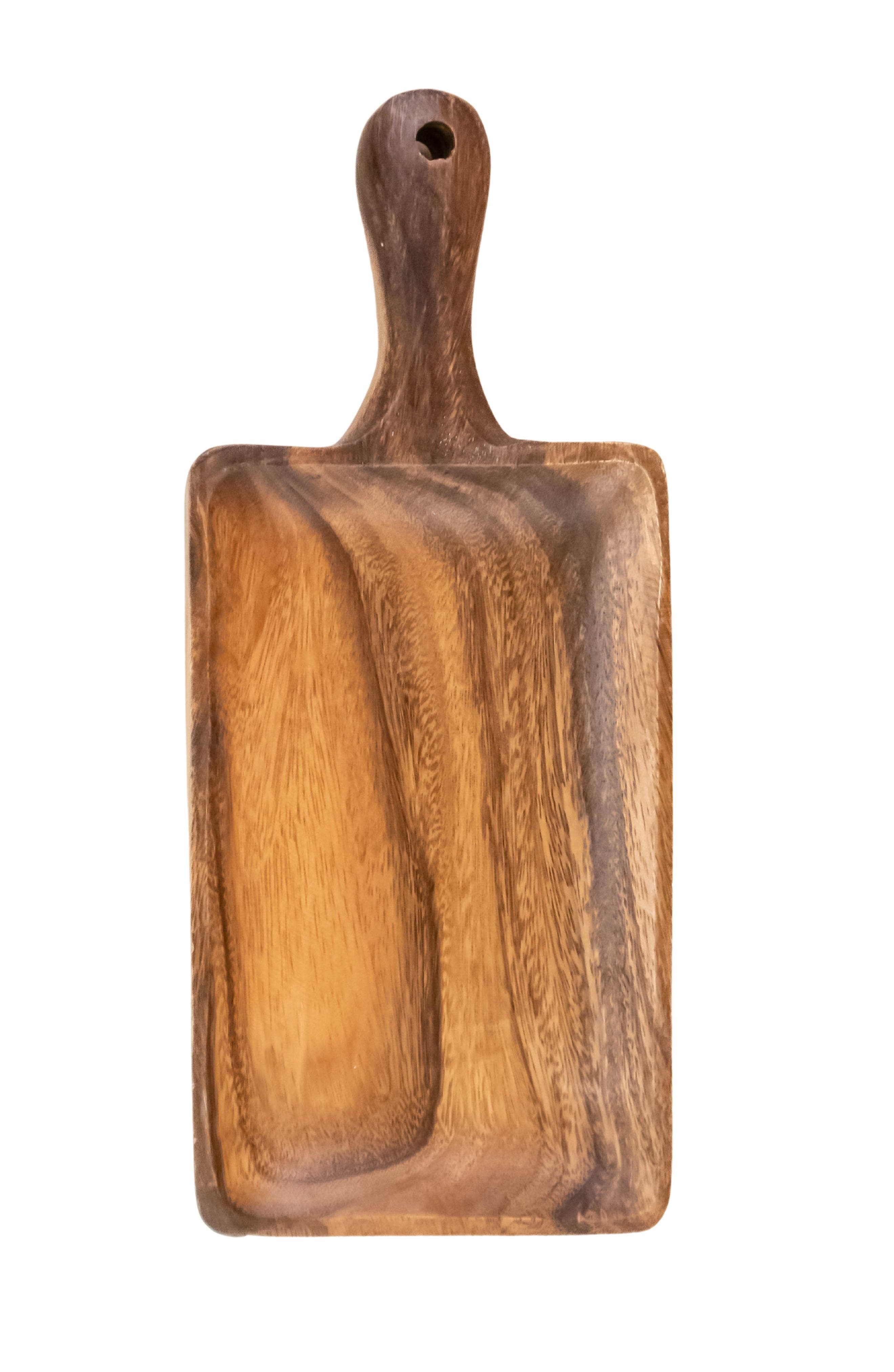 selected Natural Brown Rectangle Tray