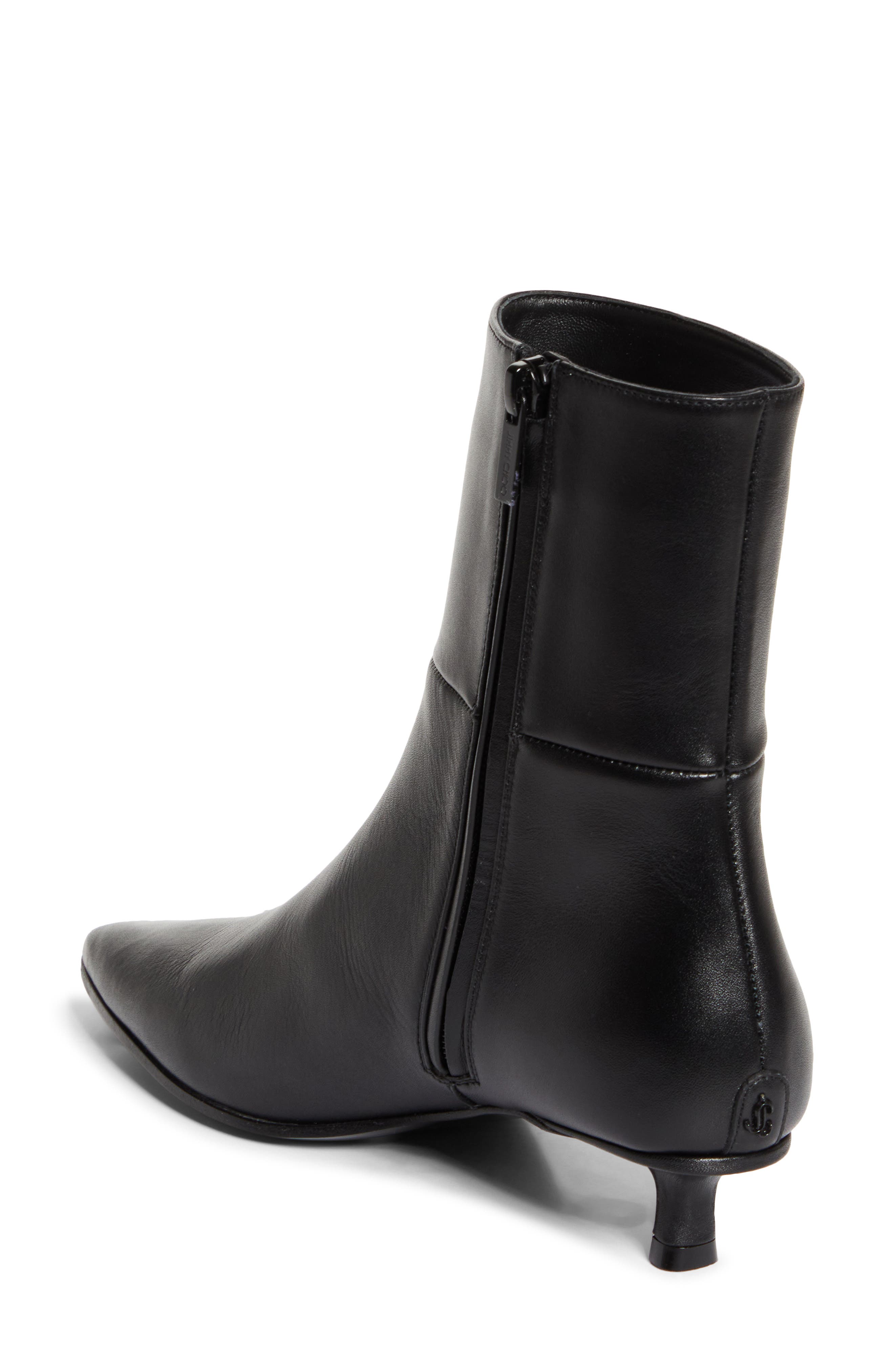 Jimmy Choo Lory Kitten Heel Ankle Boot, Alternate, color, Black