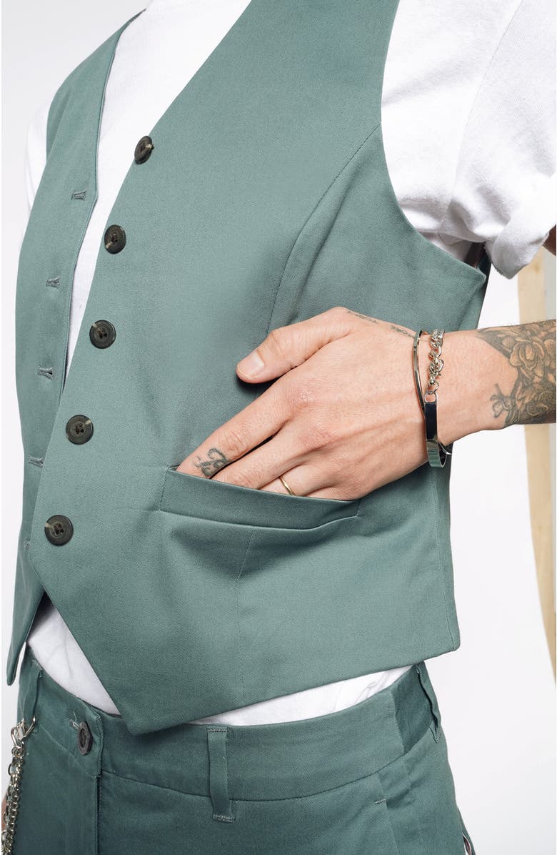 WILDFANG The Essential Vest, Alternate, color, Dark Teal
