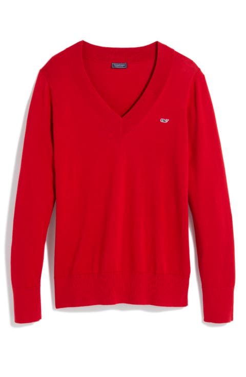 Heritage V-Neck Cotton Sweater