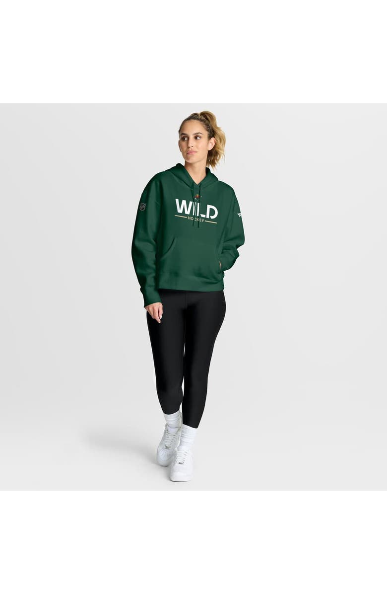 FANATICS Women
s Fanatics Green Minnesota Wild Authentic Pro Primary Pullover Hoodie, Alternate, color, Green