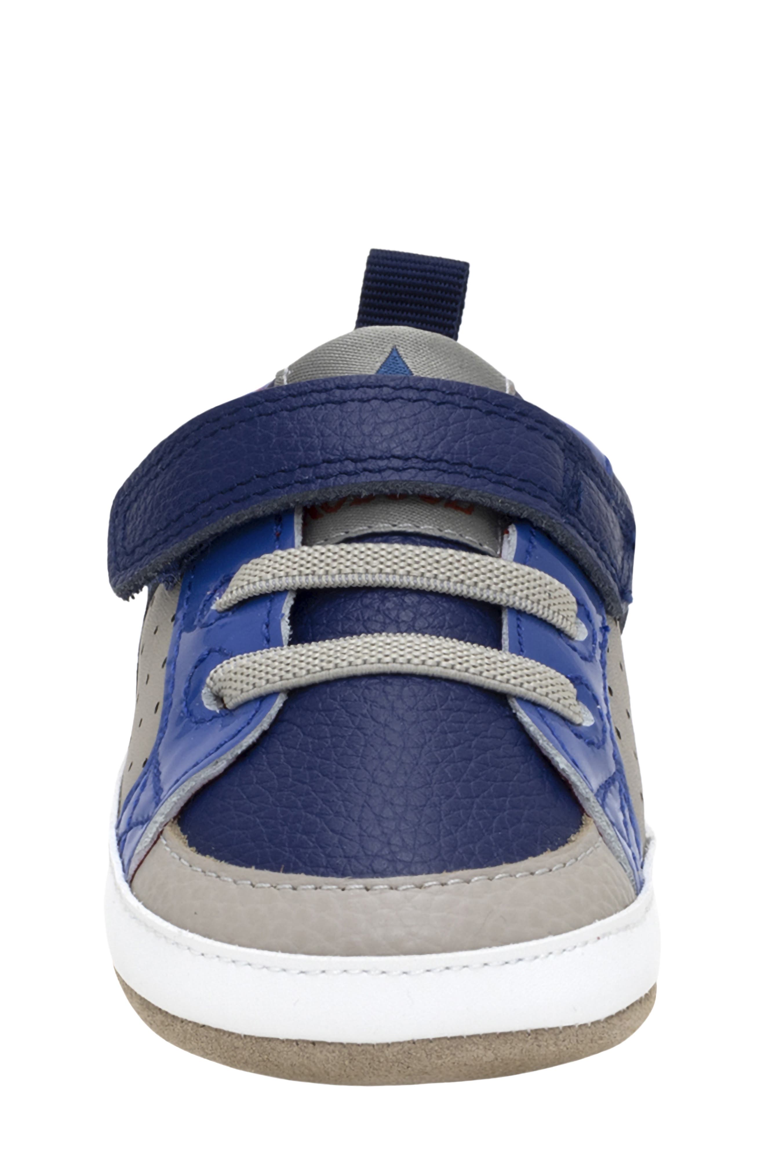 Robeez<sup>®</sup> Jarette Slip On Sneaker, Alternate, color, Navy