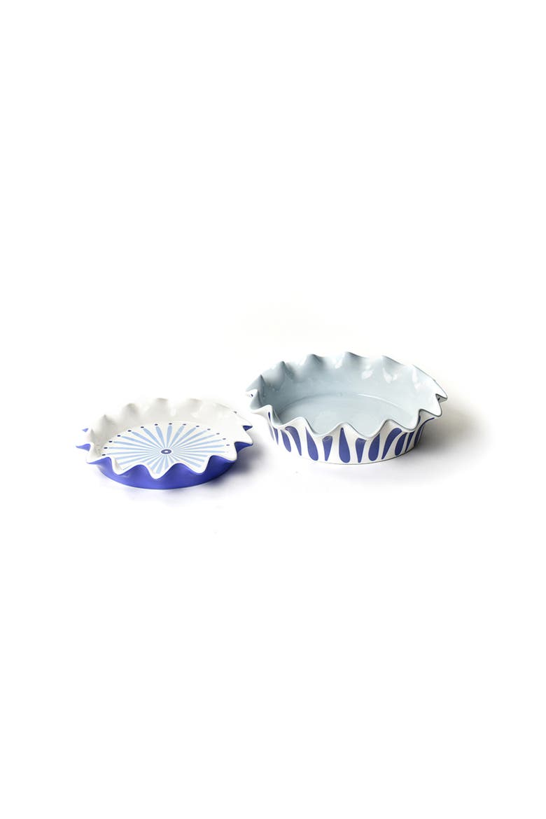 Iris Blue Pie Dish 2 Piece Set, Main, color, Blue