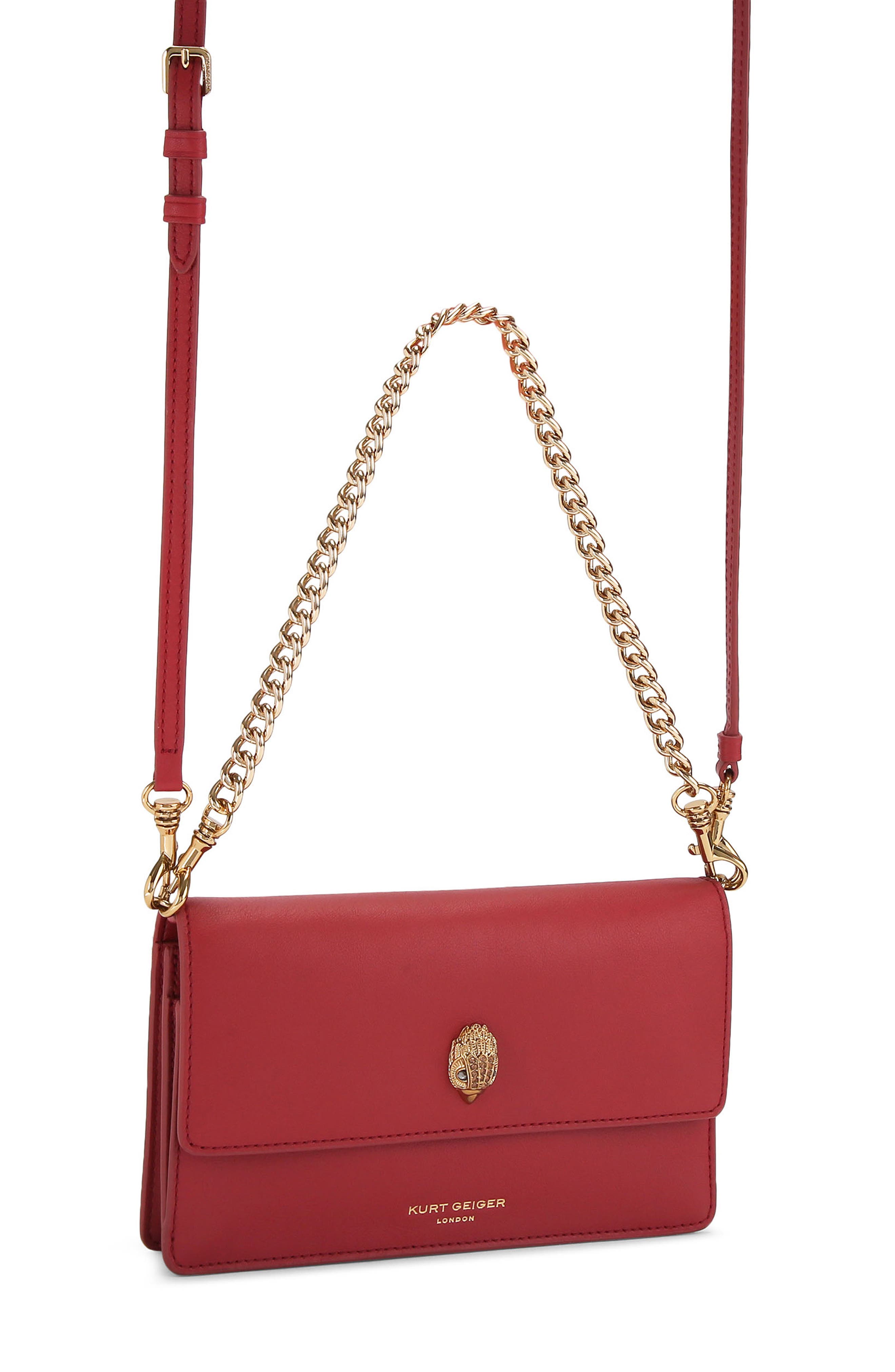 Small Sloane Soft Leather Crossbody Bag, Alternate, color, RED/ OTHER