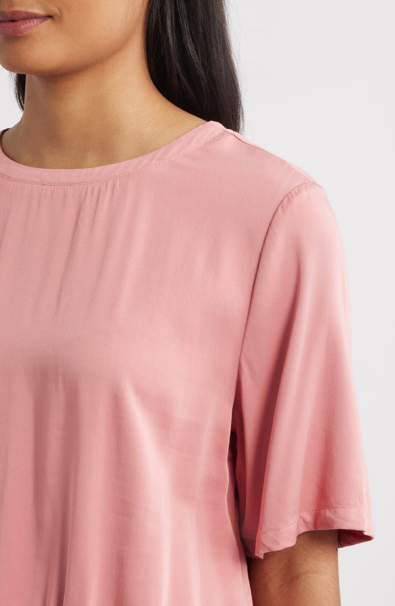 Cloth & Stone Elastic Waist Top, Alternate, color, Coral