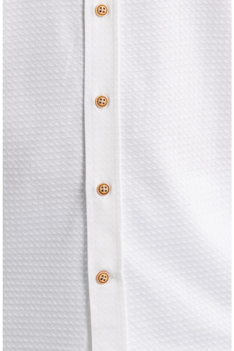 Surfsucker Knit Short Sleeve Button-Up Shirt, Alternate, color, WHITE