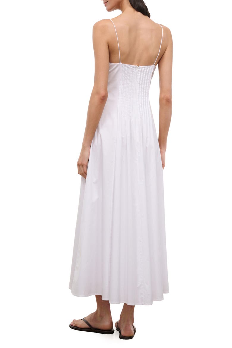 Margi Pintuck Sleeveless Maxi Dress, Alternate, color, WHITE