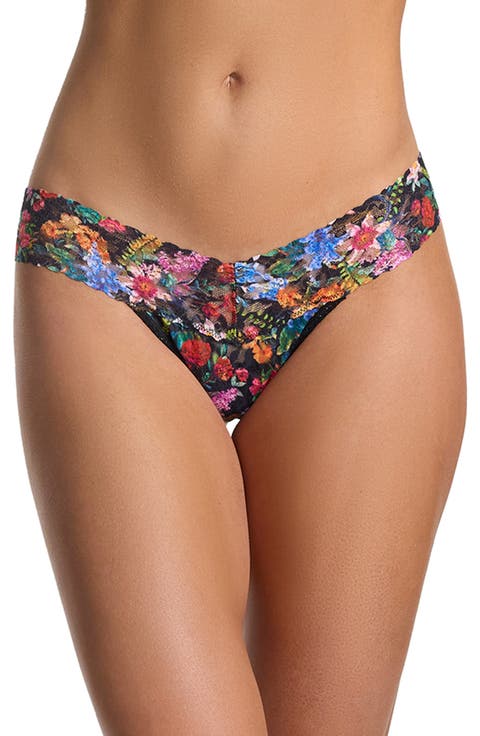 Print Low Rise Thong