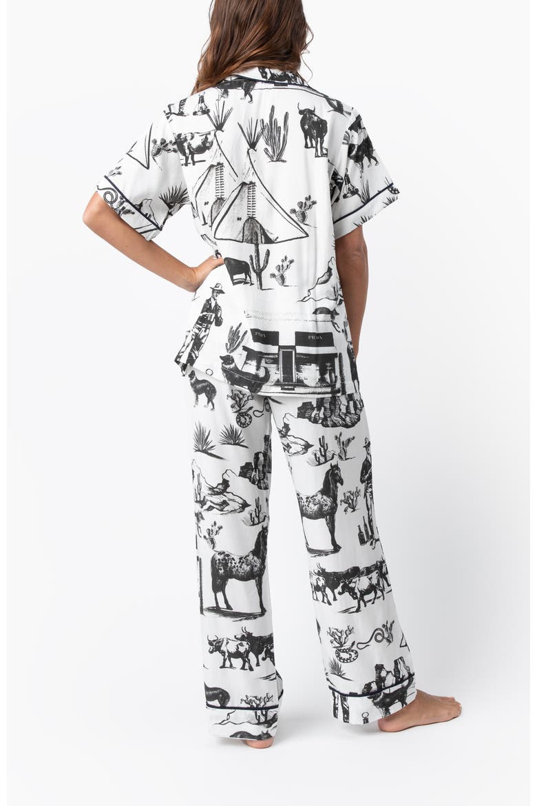 Marfa Toile Pants Set, Alternate, color, White