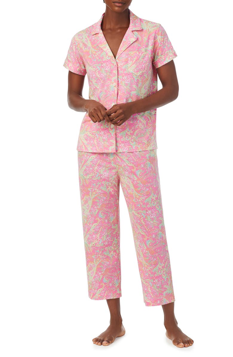 Lauren Ralph Lauren Cotton Blend Pajamas, Main, color,