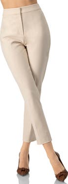 IVONNE Straight Cut Tailored Capri Trousers