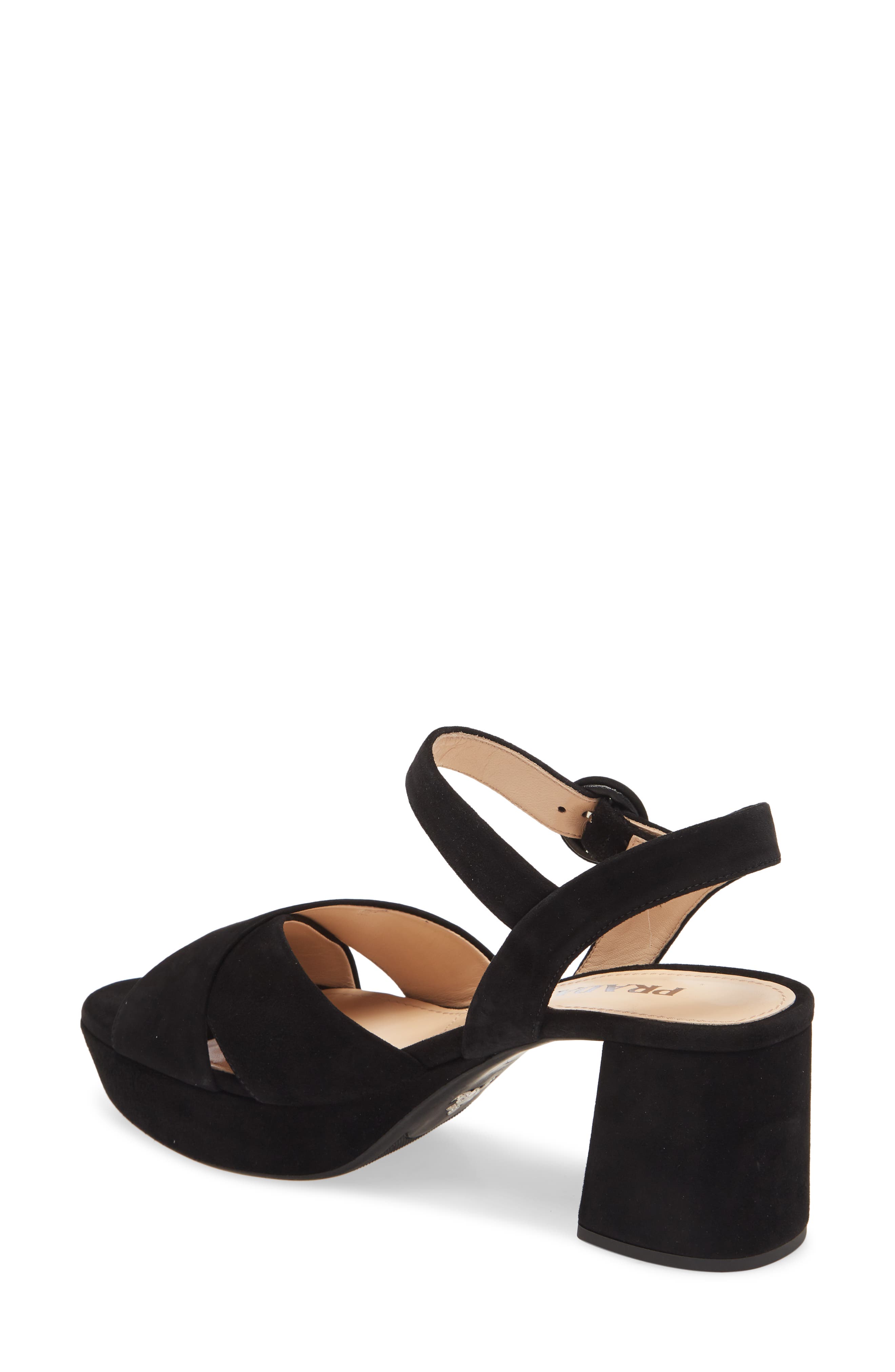Prada Platform Sandal, Alternate, color, 